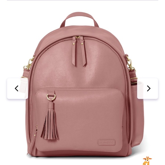 EUC SKIP HOP GREENWICH Pink Diaper Bag Backpack - Picture 2 of 11